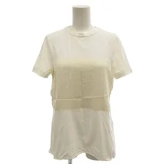 ブルネロクチネリ BRUNELLO CUCINELLI Tシャツ M シルク混 白 ホワイト 半袖 ラウンドネック 切り替え Dt5228214 /TQのサムネイル