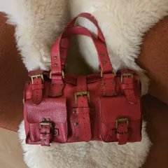 正規品 Mulberry マルベリー ぼっち・ざ・ろっく！ サン(SAN) レッド ヴィンテージ(ヴィンテージ) バッグのサムネイル
