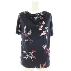 アンテイラー ANNTAYLOR PETITE カットソー 半袖 ボタニカル柄 XSP ネイビー マルチカラー /ES ■OS ■MAのサムネイル