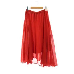ドレスレイブ DRESSLAVE イレギュラーヘムロングスカート フレア 38 レッド /HK ■OSのサムネイル