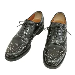 チャーチ church's BURWOOD MET バーウッド メット スタッズ ウイングチップ シューズ 34.5 ブラック のサムネイル