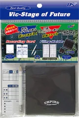 ユニックス UNIX 審判員用必需品3点セット 打順メンバー表 ファイリングホルダー レコーディングカード 消しゴム付鉛筆 審判 アンパイア ソフトボール 野球用  BX8393 -のサムネイル