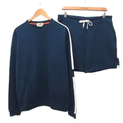 エルメス HERMES 20SS ラン H RUN H セットアップ スウェット ハーフパンツトレーナー ショートパンツ Hロゴ コットン XL L 紺  ネイビー 白 ホワイトのサムネイル