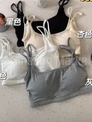 迅速発送 ピンボール ゴージ ノースリーブ クロップド ブラトップ 無地 HOME スポーツブラ セクシー ダブルのサムネイル