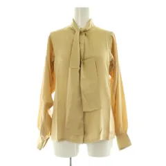 ランバン LANVIN ボウタイシルクブラウス シャツ 長袖 36 ベージュ /MY ■OS ■GY66のサムネイル