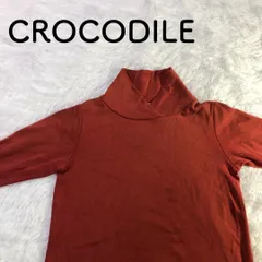 CROCODILE ハイネック カットソー 長袖 テラコッタ Mサイズのサムネイル