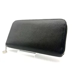 【 美品 】BVLGARI　ブルガリ　ロングウォレット　長財布　サークルロゴチャーム　レザー　ブラックのサムネイル