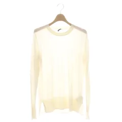 ジョセフ JOSEPH 24SS スーパーファインメリノシルク ラウンドネックニット 長袖 S アイボリーのサムネイル
