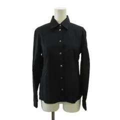 ボディドレッシングデラックス BODY DRESSING Deluxe シャツ ブラウス 7 黒 ブラック 無地 レギュラーカラー 長袖 /PP ■ECA004のサムネイル