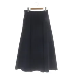 N.Natural Beauty Basic N.ナチュラルビューティーベーシック 25AW メタルバックルフレアスカート M 紺のサムネイル