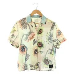 ポールスミス PAUL SMITH ヒマワリ柄 シャツ 半袖 リネン 40 アイボリー マルチカラー /ES ■OSのサムネイル