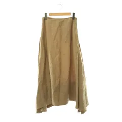 マディソンブルー MADISONBLUE MI-MOLLET FLARE SKIRT リネンスカート フレア イレギュラーヘム ロング 01 ベージュ /HS ■OSのサムネイル