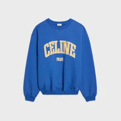 【新品・最安値】Celine Relaxed sweatshirt BLUE/YELLOW/OFF WHITE 正規品 トレーナー・スウェットのサムネイル