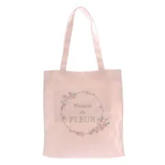 メゾンドフルール Maison de FLEUR sakura刺繍スクエアトートバッグ ハンドバッグ ピンクのサムネイル