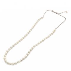 タサキ K18YG/WG パール/6.8～7.6mm ステーション ネックレス - メルカリ