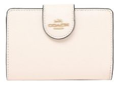 [ABCoat] Bi-fold Wallet 6390 Chalk Luxury Crossgrain Leather Medium Corner Zip Wallet Outlet Women's Wallet Online Shopping L-shaped 2021SS (Chalk) [Parallel Import] pms 908f150c