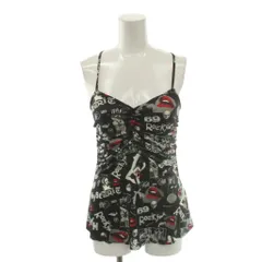 ヒステリックグラマー HYSTERIC GLAMOUR グラフィックプリント 総柄 キャミソール F マルチカラー 黒 ブラック 赤 レッド /SS ■OSのサムネイル