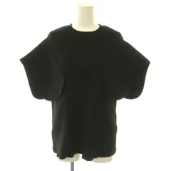 ヘイヴ HEVE ペタルニット カットソー プルオーバー リブ F 黒