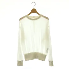リムアーク rim.ark Sheer rib docking tops トップス カットソー 長袖 シアー F ホワイト /DO ■OSのサムネイル
