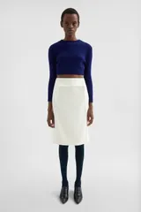 【新品・最安値】Jil Sander 3/4 slv cn crop jumper INK BLUE 正規品 ノースリーブのサムネイル