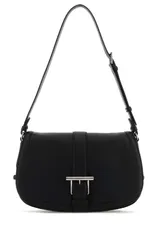 【新品・最安値】Alexander Mcqueen T-bar satchel large BLACKSILVER 正規品 ショルダーバッグのサムネイル