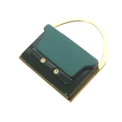 マルニ トランク型 ブローチ 緑 グリーン ゴールド色 黒のサムネイル