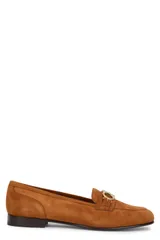 【新品・最安値】FERRAGAMO Moccasin decoration Gancini in suede leather 正規品 ローファー・革靴のサムネイル