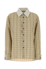 【新品・最安値】Bottega Veneta Camicia check colletto bianco intreccio GIALLOBIANCO 正規品 半袖(Tシャツ)のサムネイル
