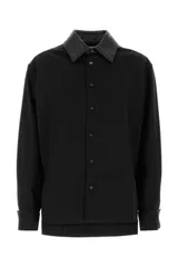 【新品・最安値】Bottega Veneta Camicia nera e colletto nero intreccio Black 正規品 半袖(Tシャツ)のサムネイル
