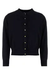 【新品・最安値】Bottega Veneta Cardigan small gold knot buttons - comes as twinse NAVY 正規品 ノースリーブのサムネイル
