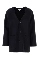 【新品・最安値】Bottega Veneta Giacca cash collarless NAVY 正規品 ノースリーブのサムネイル