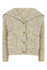 【新品・最安値】Bottega Veneta Hw wool rib knot cardigan DOVE 正規品 ノースリーブのサムネイル