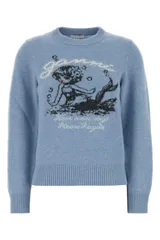 【新品・最安値】Ganni Graphic wool sweater mermaid SOFT CHAMBRAY 正規品 ノースリーブのサムネイル