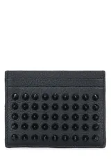 【新品・最安値】Christian Louboutin M kios calf empire/spikes BLACK 正規品 三つ折り財布のサムネイル