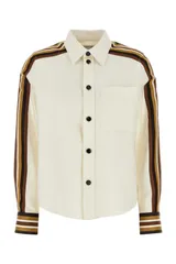 【新品・最安値】Bottega Veneta White shirt band sleeves PECANCARAMEL 正規品 半袖(Tシャツ)のサムネイル