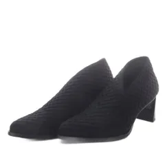ユナイテッドヌード UNITED NUDE Sonar Fold Mid パンプス ハイヒール ポインテッドトゥ 38 ブラック /YO4のサムネイル