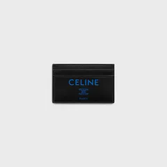 【新品・最安値】Celine Medium card holder Black / Ultra Blue (sf) 正規品 三つ折り財布のサムネイル