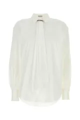 【新品・最安値】Brunello Cucinelli Shirt popeline di cotone stretch WHITE 正規品 半袖(Tシャツ)のサムネイル