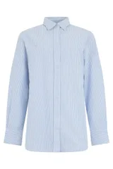 【新品・最安値】Golden Goose Deluxe Brand Golden w's boyfriend shirt striped oxford cotton WHITEINFINITY 正規品 半袖(Tシャツ)のサムネイル