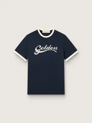 【新品・最安値】Golden Goose Deluxe Brand Journey m's garment dyed slim t-shirt knitted BLUEHERITAGEWHITE 正規品 Tシャツのサムネイル