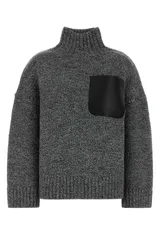 【新品・最安値】Jw Anderson Leather patch pocket jumper GREY 正規品 ノースリーブのサムネイル
