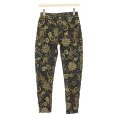 デシグアル Desigual デニムアンクルパンツ 38 紺 ネイビー マルチカラー ペイズリー柄 花柄 /YM ■MAのサムネイル
