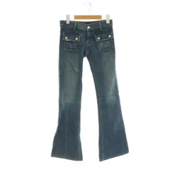 ジューシークチュールジーンズ JUICY COUTURE JEANS デニムパンツ ジーンズ フレア ダメージ加工 24 インディゴ /HS ■MAのサムネイル