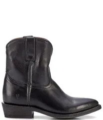 フライ レディース シューズ ブーツ・レインブーツ レザー Frye Billy Leather Western Booties Black ブラックのサムネイル
