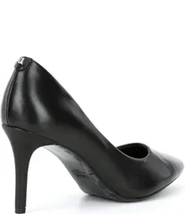 カール ラガーフェルド レディース シューズ ヒール レザー KARL LAGERFELD PARIS Royale Leather Stiletto Pumps Black ブラックのサムネイル