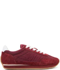 ブロンド レディース ボトムス カジュアルパンツ ナイロン スニーカー スエード Blondo Ersula Nylon and Suede Waterproof Sneakers Burgundyのサムネイル