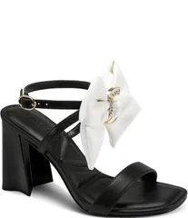 カール ラガーフェルド レディース シューズ ヒール ラップワンピース サンダル アンクル KARLAGERFELD PARISashira Bow Ankle Wrap Dressandals Blのサムネイル