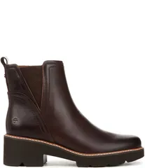 ナチュライザー レディース シューズ ブーツ・レインブーツ レザー Naturalizer Darry Water Repellent Leather Booties Dark Brown ブラウンのサムネイル