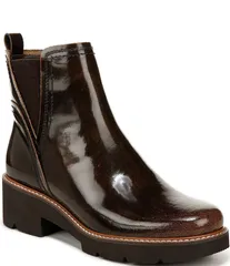 ナチュライザー レディース シューズ ブーツ・レインブーツ レザー Naturalizer Darry Water Repellent Patent Leather Booties English Tのサムネイル