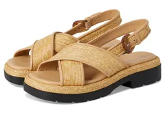 ヴィンス レディース シューズ ヒール サンダル Vince Helena Raffia Slingback Sandals Toasted Wheat Raffiaのサムネイル